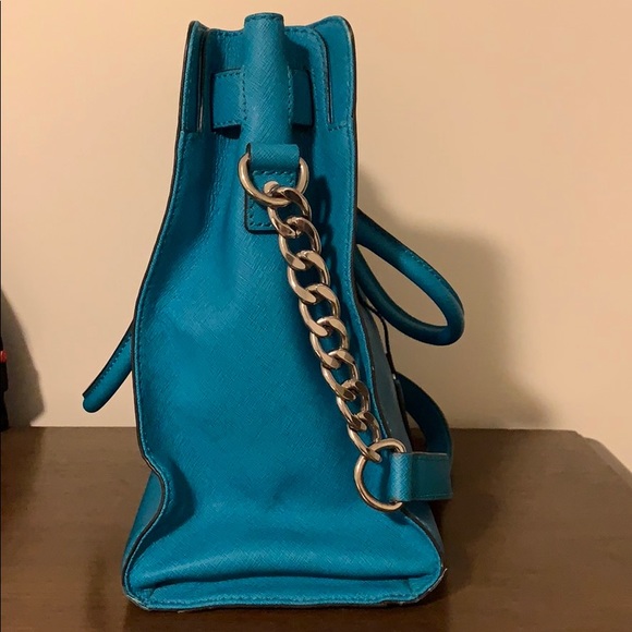 Michael Kors teal/turquoise leather bag - Picture 4 of 5
